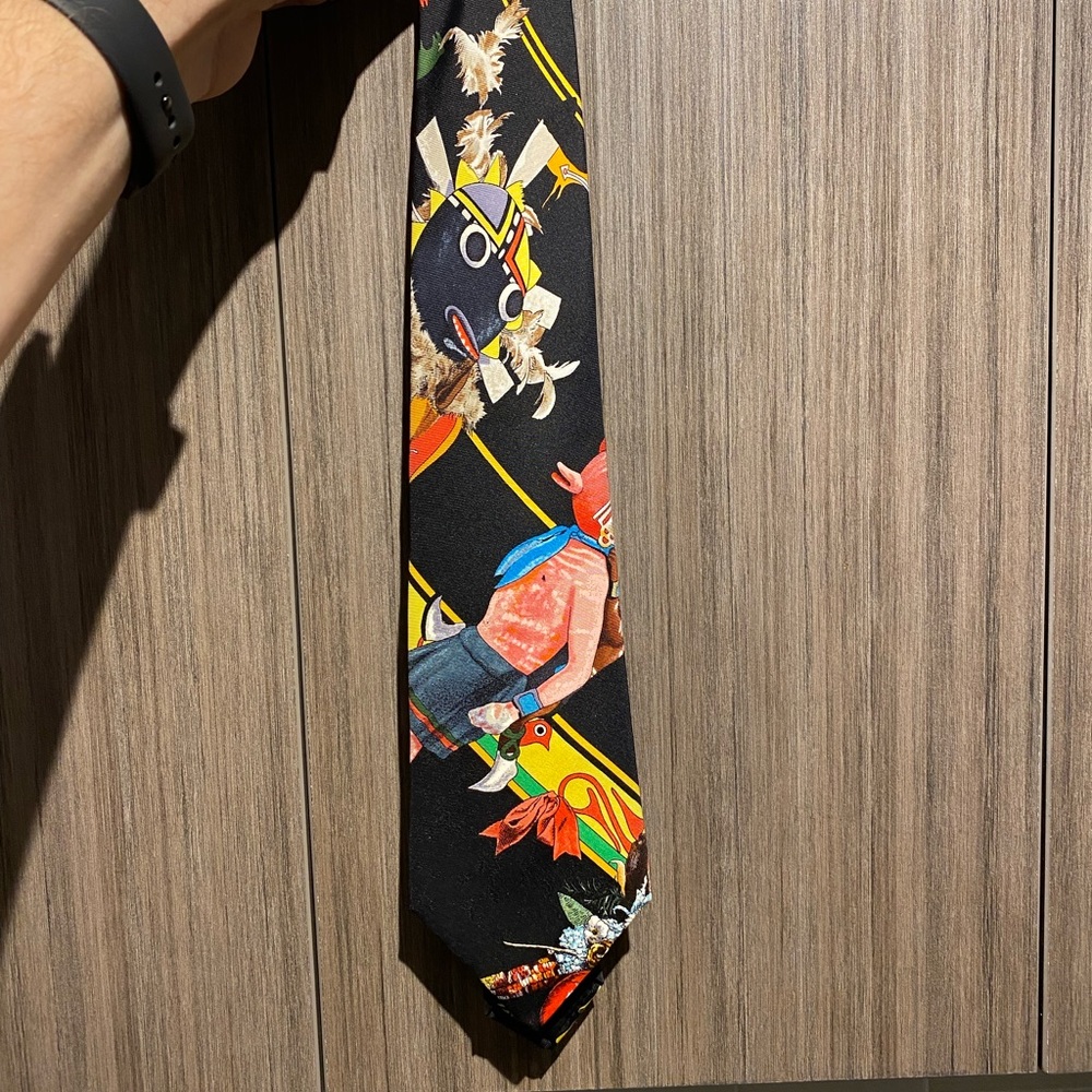Hermes silk tie